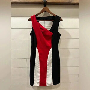 Cartise Red/Black/White Dress- size 6